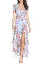 Women's Fame And Partners The Pearl Tiered Ruffle Georgette Gown