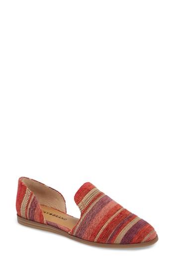 Women's Lucky Brand Lawove Flat M - Red