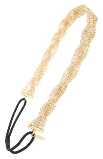 Tasha 'twisted Crystal' Head Wrap, Size - Metallic