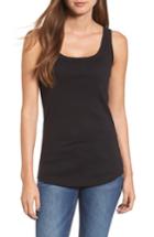 Women's Caslon Cotton Tank - Black