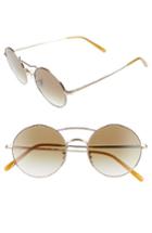 Women's Oliver Peoples Nickol 53mm Round Sunglasses - Gold