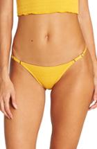 Women's Billabong Sunrise Isla Bikini Bottoms - Yellow