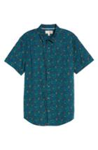 Men's 1901 Patterned Woven Shirt - Blue/green