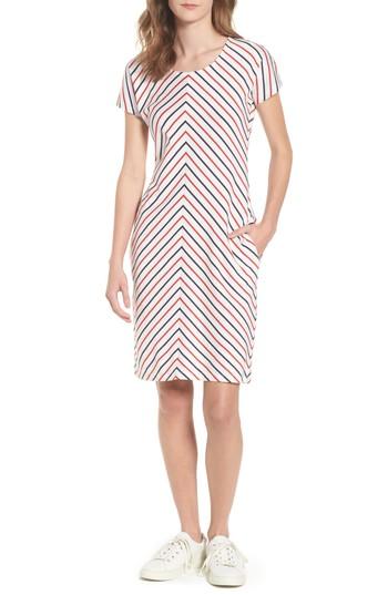 Women's Barbour Whitmore Stripe Shift Dress Us / 14 Uk - Orange