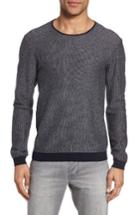 Men's John Varvatos Star Usa Cotton & Cashmere Sweater - Blue