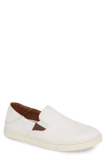 Men's Olukai Kahu Collapsible Slip-on Sneaker .5 M - Beige