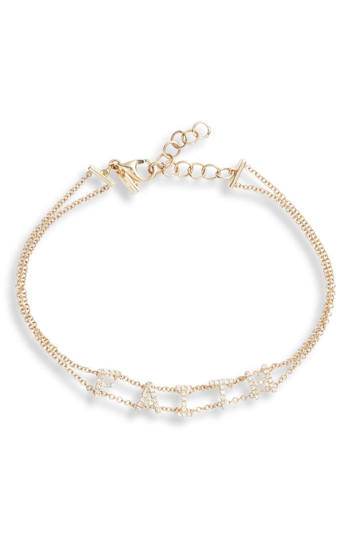 Women's Ef Collection Faith Diamond Bracelet