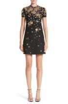 Women's Valentino Embellished Wool & Silk Crepe Dress Us / 40 It - Black