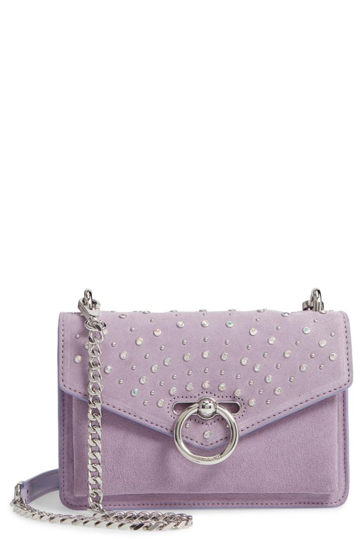 Rebecca Minkoff Jean Fan Crystals Crossbody Bag - Purple