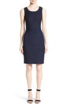 Women's St. John Collection Newport Knit Diamond Dot Dress - Blue