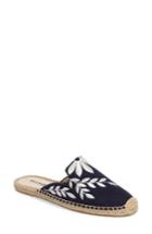 Women's Soludos Embroidered Espadrille Mule M - Blue