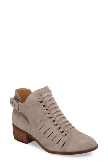 Women's Sam Edelman Pierson Woven Cutout Bootie M - Grey