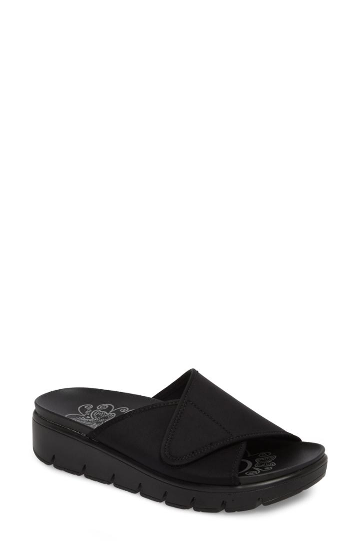 Women's Alegria By Pg Lite Airie Slide Sandal -6.5us / 36eu - Black