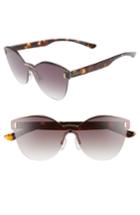 Women's Seafolly Mollymock 66mm Cat Eye Sunglasses - Dark Tortoise/ Khaki