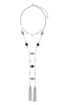 Women's Topshop Engraved Charm Layered Necklace