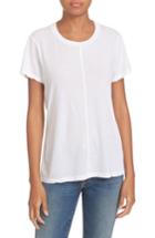 Women's Frame Cotton Tee Shirt - White