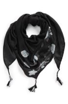 Women's Bp. Tassel Triangle Scarf, Size - Black