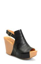 Women's Kork-ease Bergen Wedge Sandal M - Black
