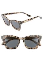 Women's Sonix Ginza 50mm Cat Eye Sunglasses - Milk Tortoise/ Black Solid