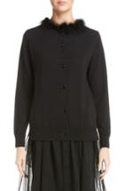 Women's Simone Rocha Beaded Floral Quilted Parka Us / 4 Uk - Black