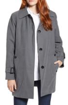 Women's London Fog Water Repellent Rain Jacket With Liner - Grey