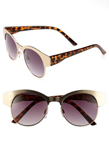 Fe Ny 'golden Nugget' Sunglasses Gold Tortoise