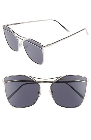 Women's Bp. Metal Line Sunglasses - Silver/ Black