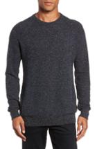 Men's Billy Reid Speckle Stripe Sweater, Size - Blue