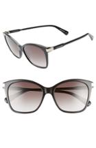 Women's Longchamp Le Pliage 54mm Butterfly Sunglasses - Black