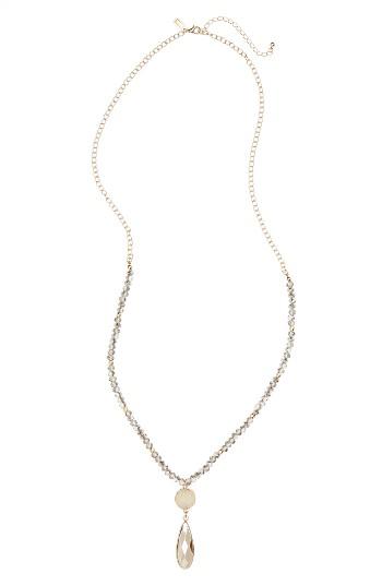 Women's Canvas Jewelry Teardrop Pendant Necklace