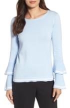 Women's Cece Tiered Bell Sleeve Sweater - Blue