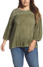 Women's Two By Vince Camuto Slubbed Garment Dyed Top