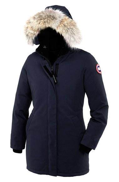 Women's Canada Goose Victoria Down Parka With Genuine Coyote Fur Trim
