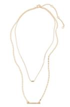 Women's Bp. Layered Crystal & Bar Necklace