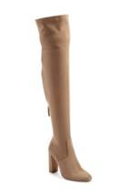 Women's Steve Madden 'emotions' Stretch Over The Knee Boot M - Beige