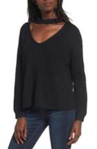 Women's Lost + Wander Madison Cutout Sweater /small - Black