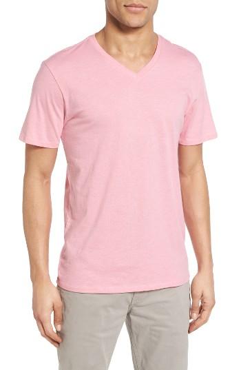 Men's The Rail Slub Cotton V-neck T-shirt, Size - Pink