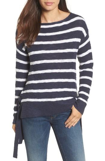Women's Caslon Side Tie Pullover - Blue