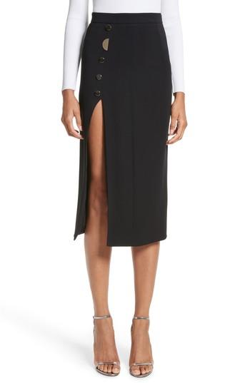 Women's Cushnie Et Ochs Dahlia Stretch Crepe Pencil Skirt - Black