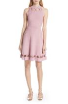 Women's Ted Baker London Bow Detail Knit Fit & Flare Dress - Pink