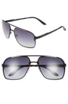 Men's Carrera Eyewear 64mm Navigator Sunglasses - Matte Black/ Grey Gradient