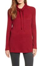 Women's Chaus Sweater-like Cowl Neck Top - Red