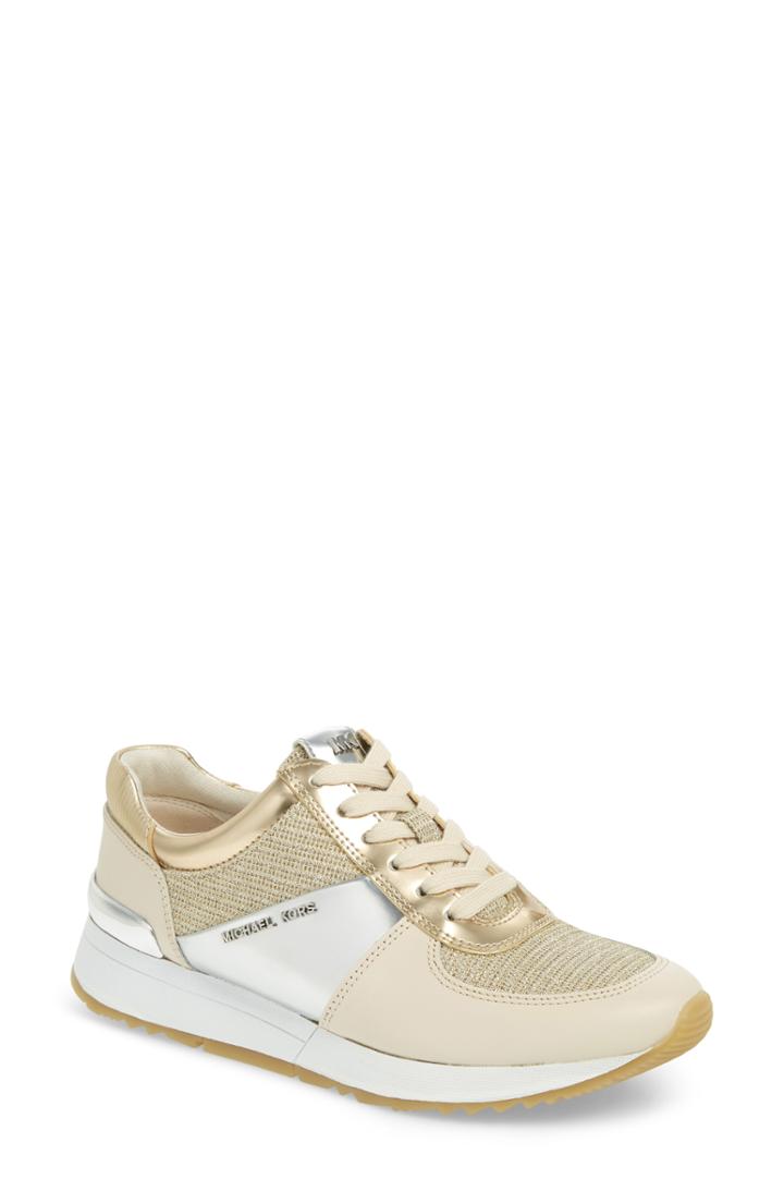 Women's Michael Michael Kors Allie Trainer Sneaker M - Metallic