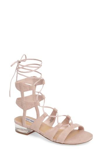 Women's Steve Madden Chely Lace-up Sandal .5 M - Pink