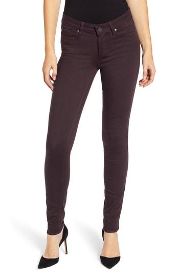 Women's Paige Transcend - Verdugo Ultra Skinny Jeans - Burgundy