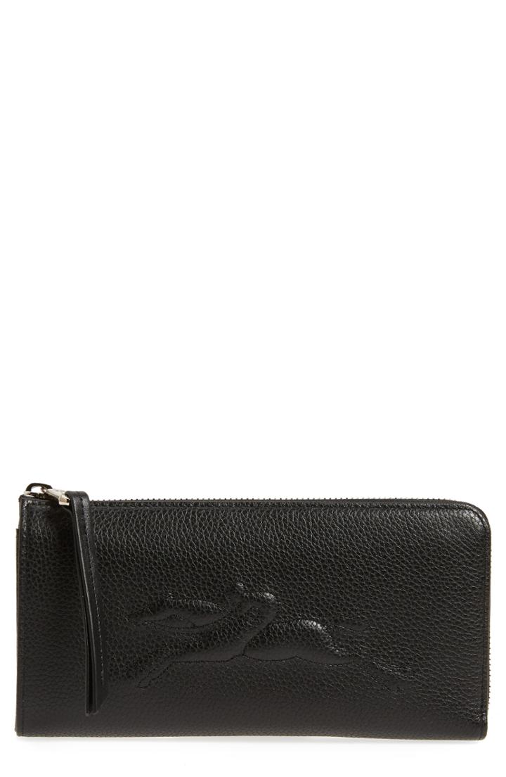 Women's Longchamp Le Foulonne Zip Around Wallet -