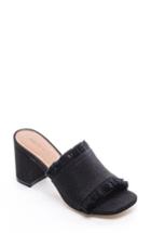 Women's Bernardo Footwear Blair Fringe Mule M - Black