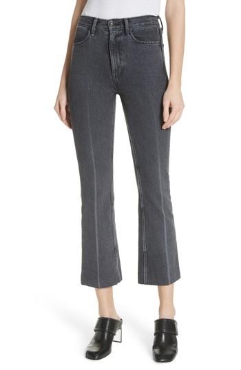 Women's Rag & Bone/jean Dylan High Waist Crop Kick Flare Jeans - Grey