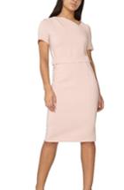 Women's Dorothy Perkins Asymmetrical Pencil Dress Us / 8 Uk - Pink