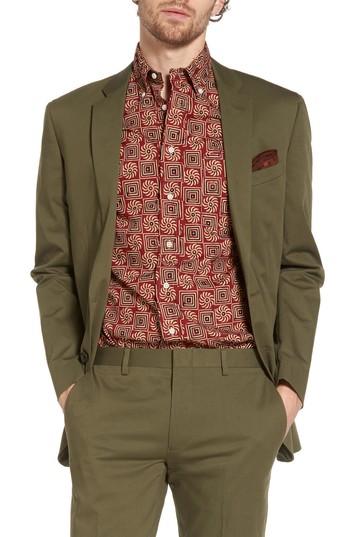 Men's J.crew Ludlow Stretch Chino Blazer S - Green